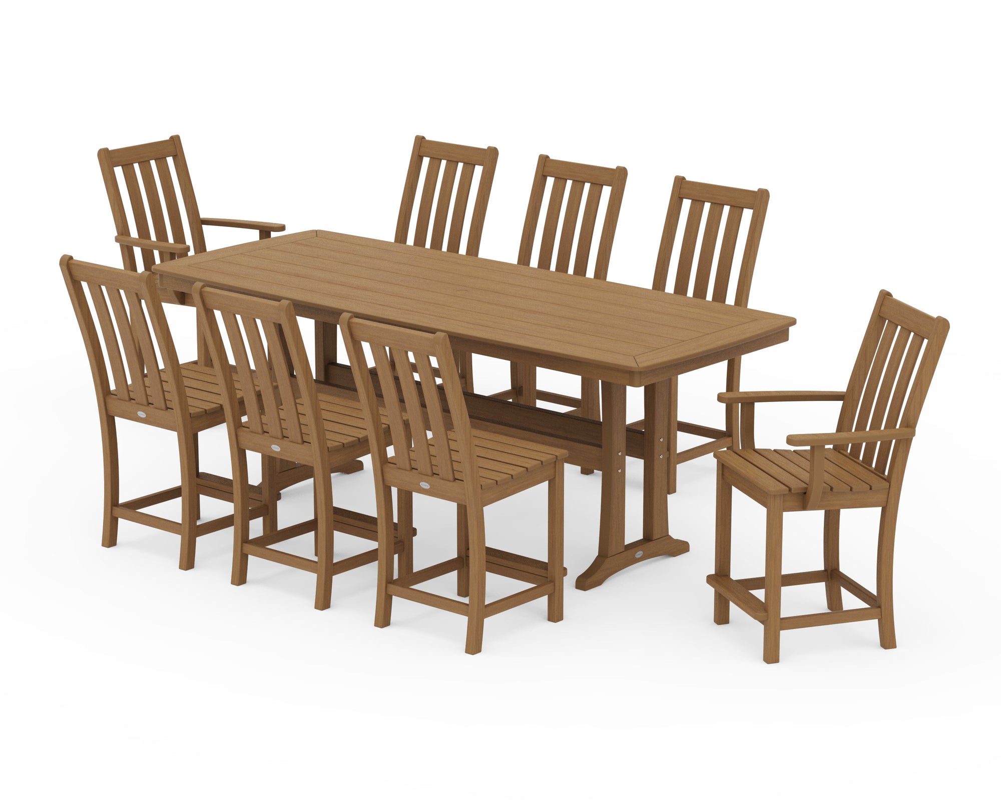 Vineyard 9-Piece Counter Set with Trestle Legs