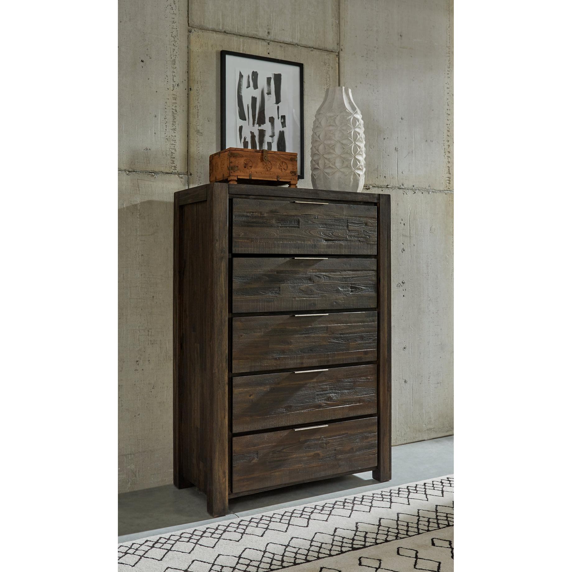 Savanna Coffee 38" 5-Drawer Chest