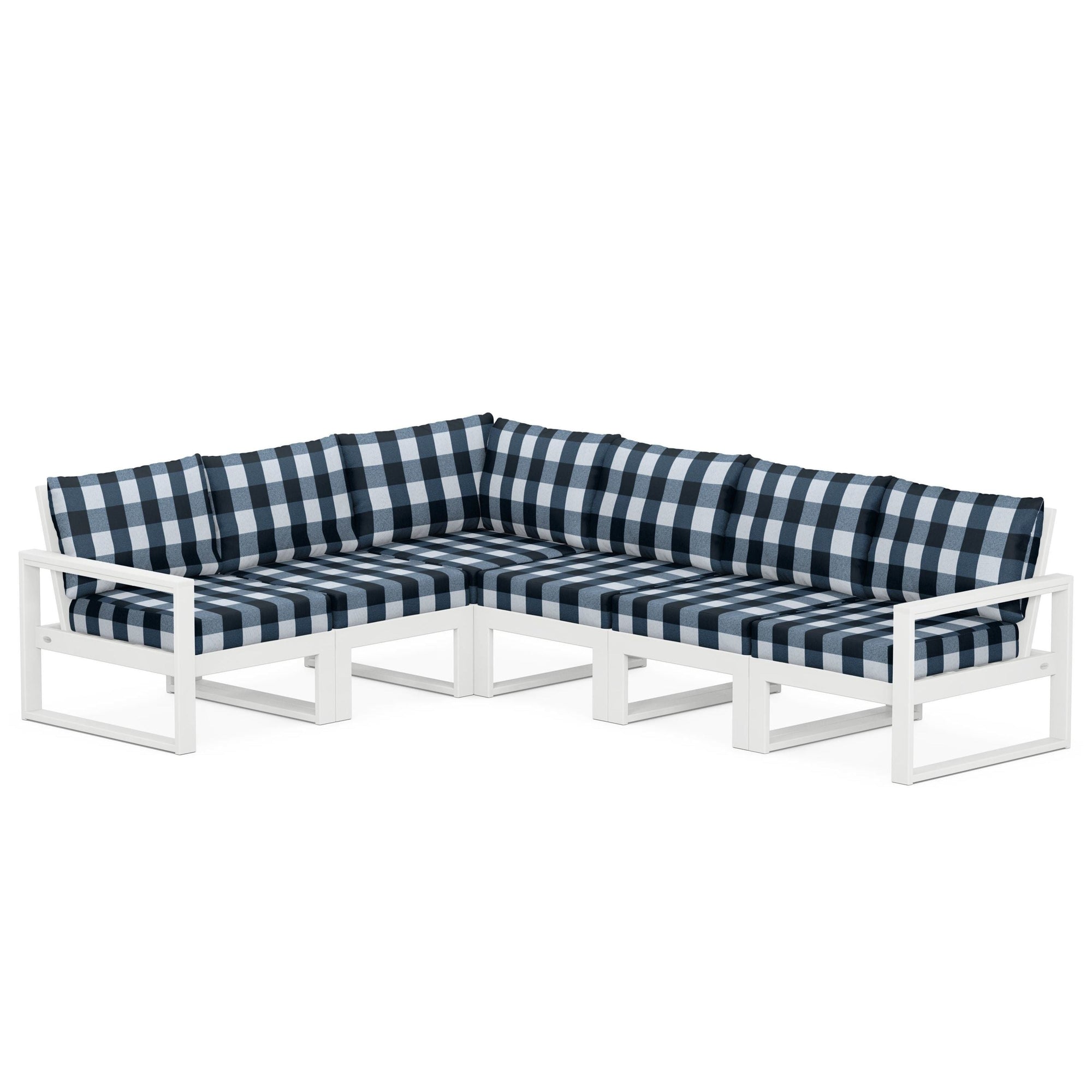 Polywood EDGE 6-Piece Modular Deep Seating Set