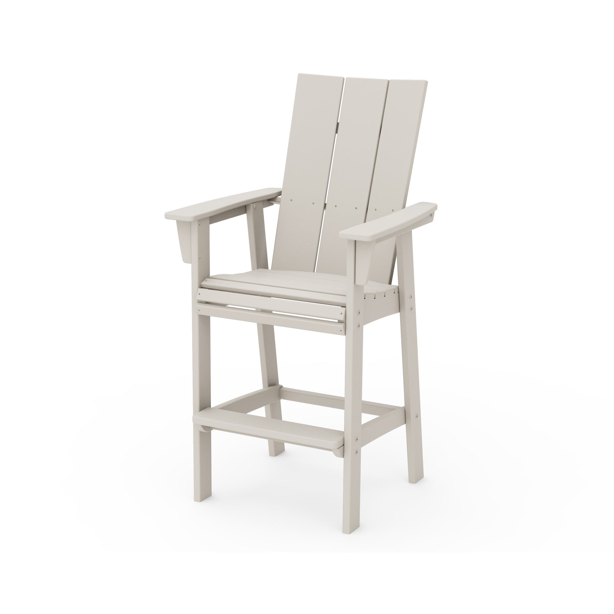 Polywood Modern Curveback Adirondack Bar Chair