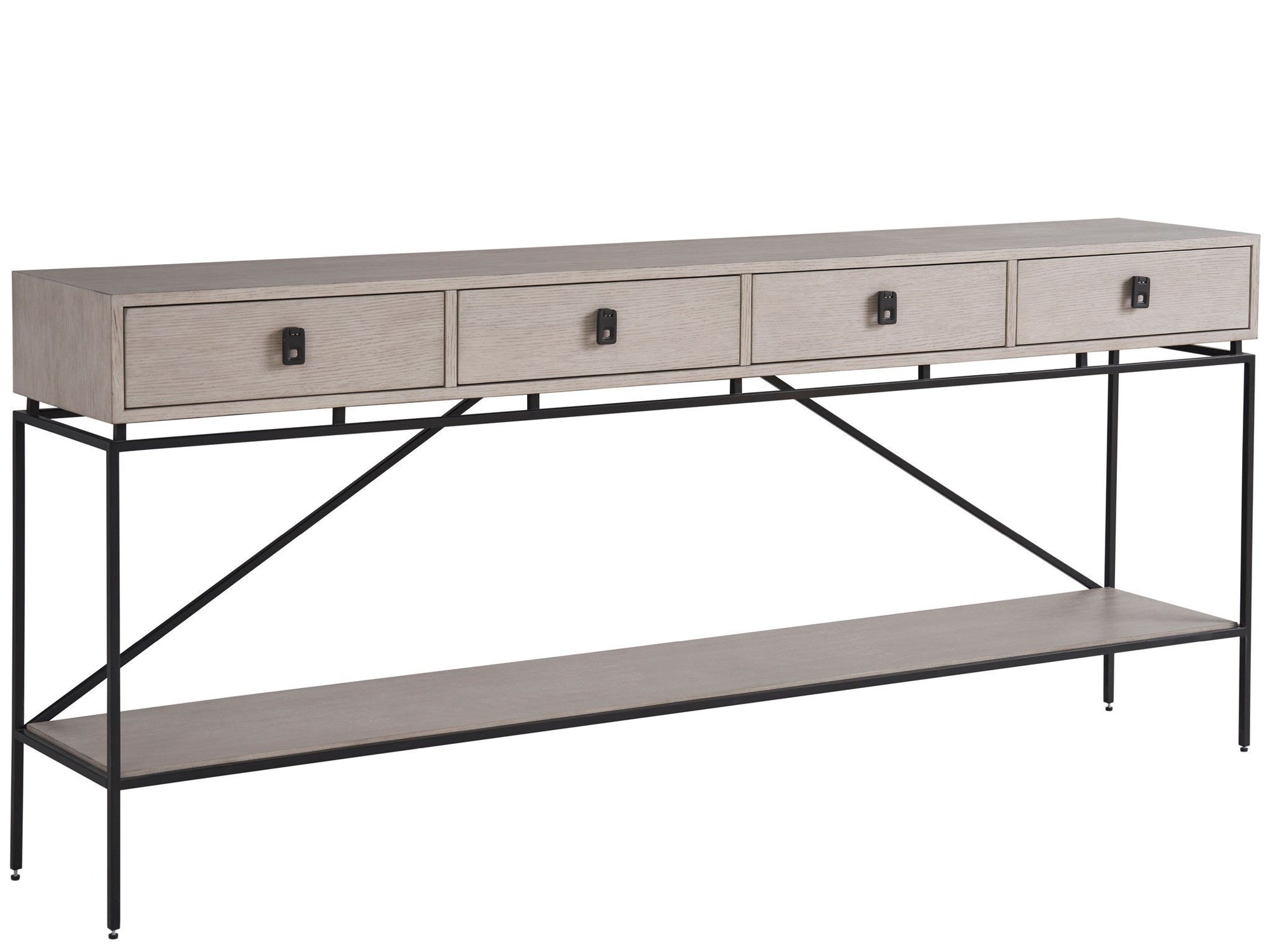 Fog &amp; Oak Long Console 80&quot;
