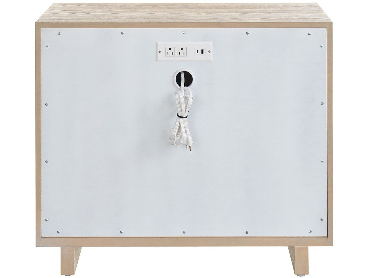 Modern Sand 3-Drawer Nightstand 34&quot;