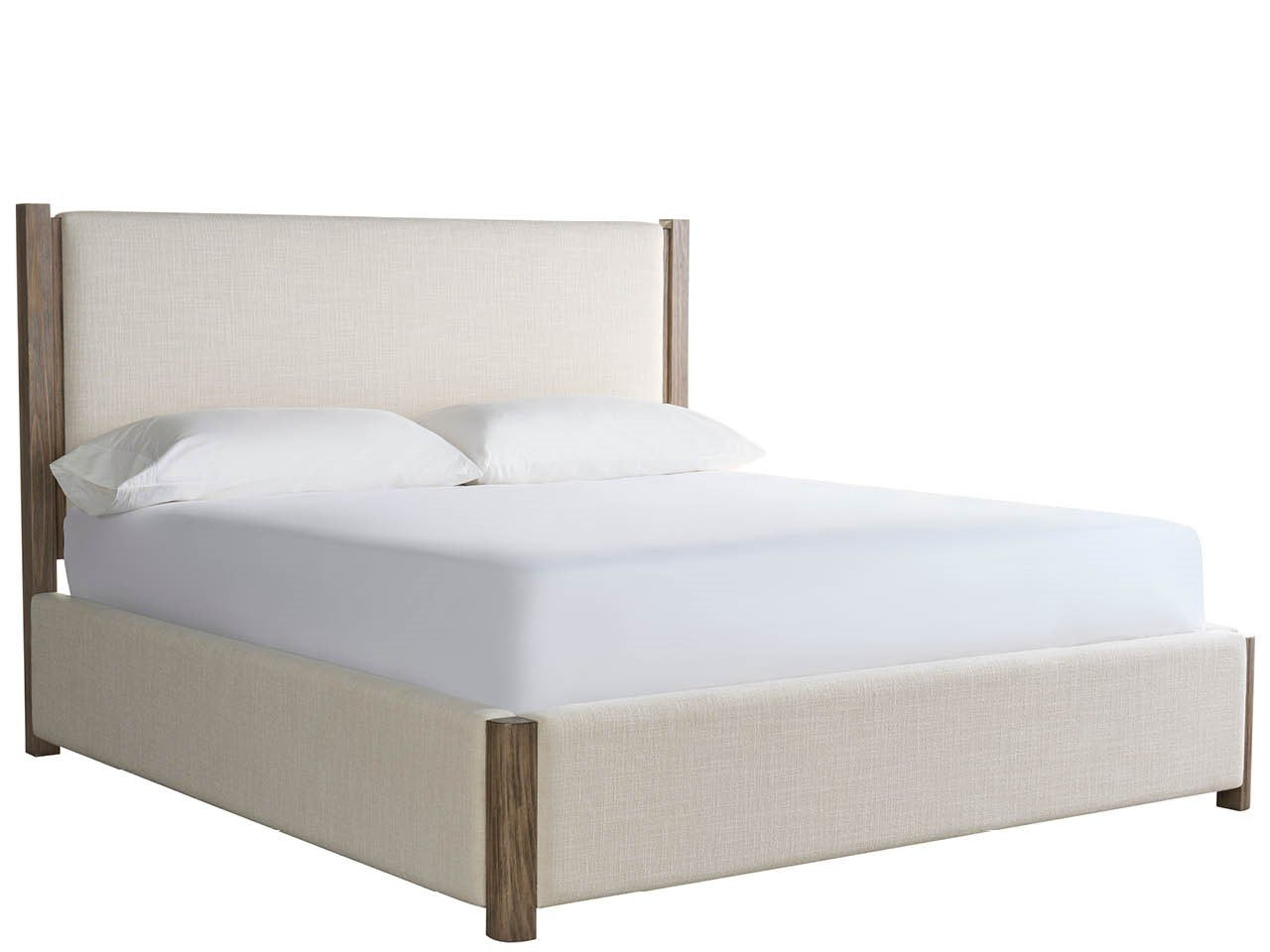Dwell Latte Upholstered Bed King