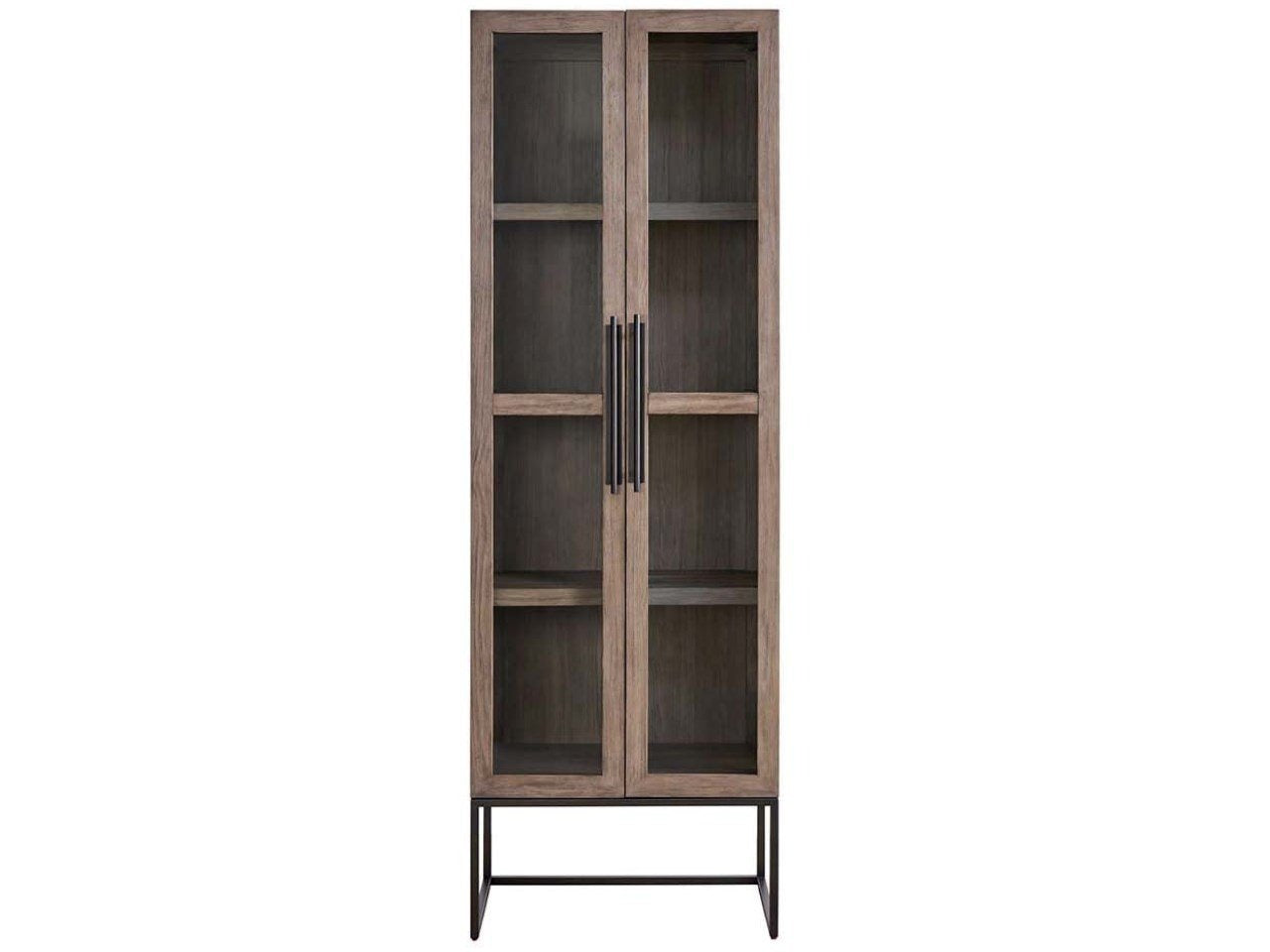 Dwell Latte 85&quot; Tall Glass Display Cabinet