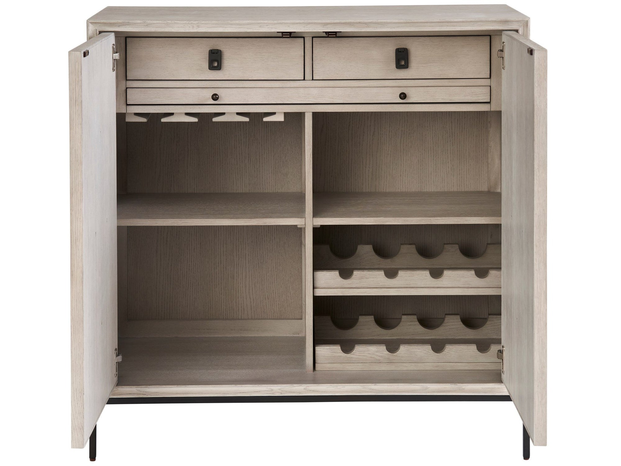 Fog &amp; Linen Bar Cabinet 2-Door 42&quot;
