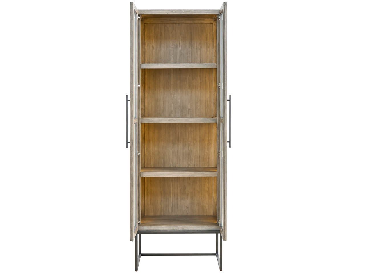 Dwell Latte 85&quot; Tall Glass Display Cabinet