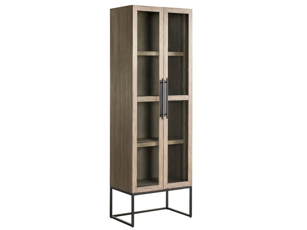Dwell Latte 85&quot; Tall Glass Display Cabinet