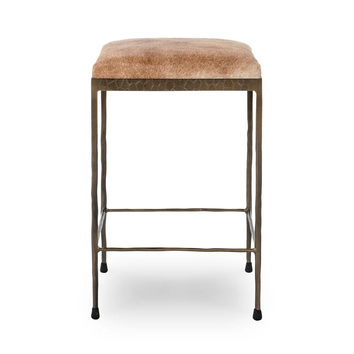 Bose Sand Leather Hide Counter Stool 26&quot;