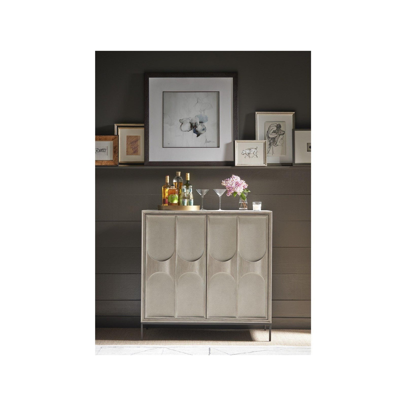 Fog & Linen Bar Cabinet 2-Door 42"