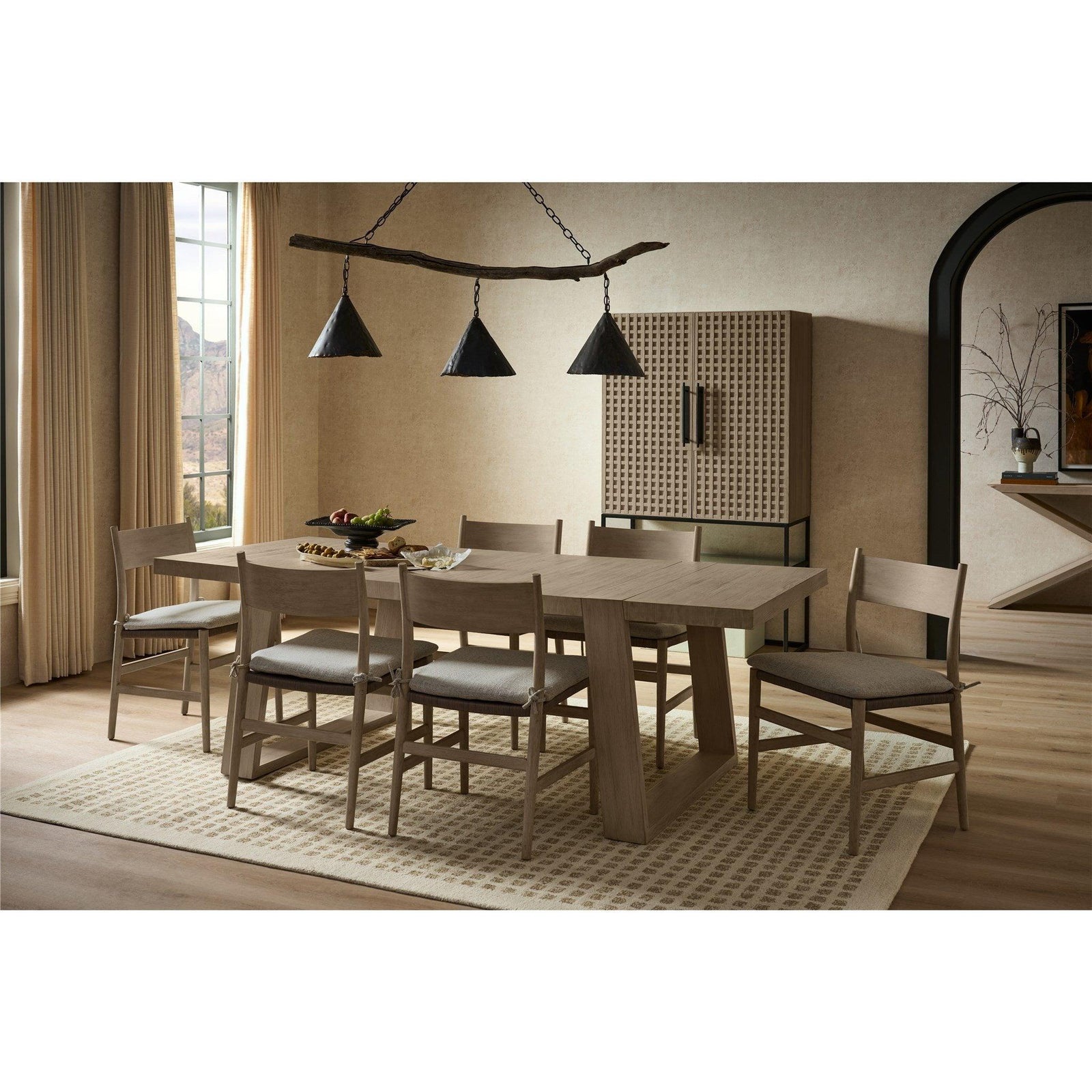 Dwell Latte Dining Table Extendable 90"-126"