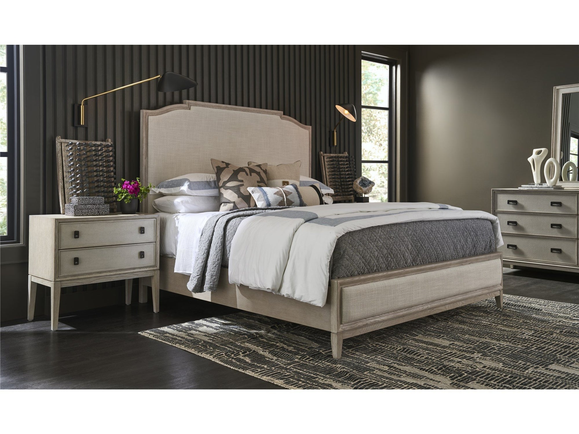 Fog &amp; Oak 70&quot; 6-Drawer Dresser
