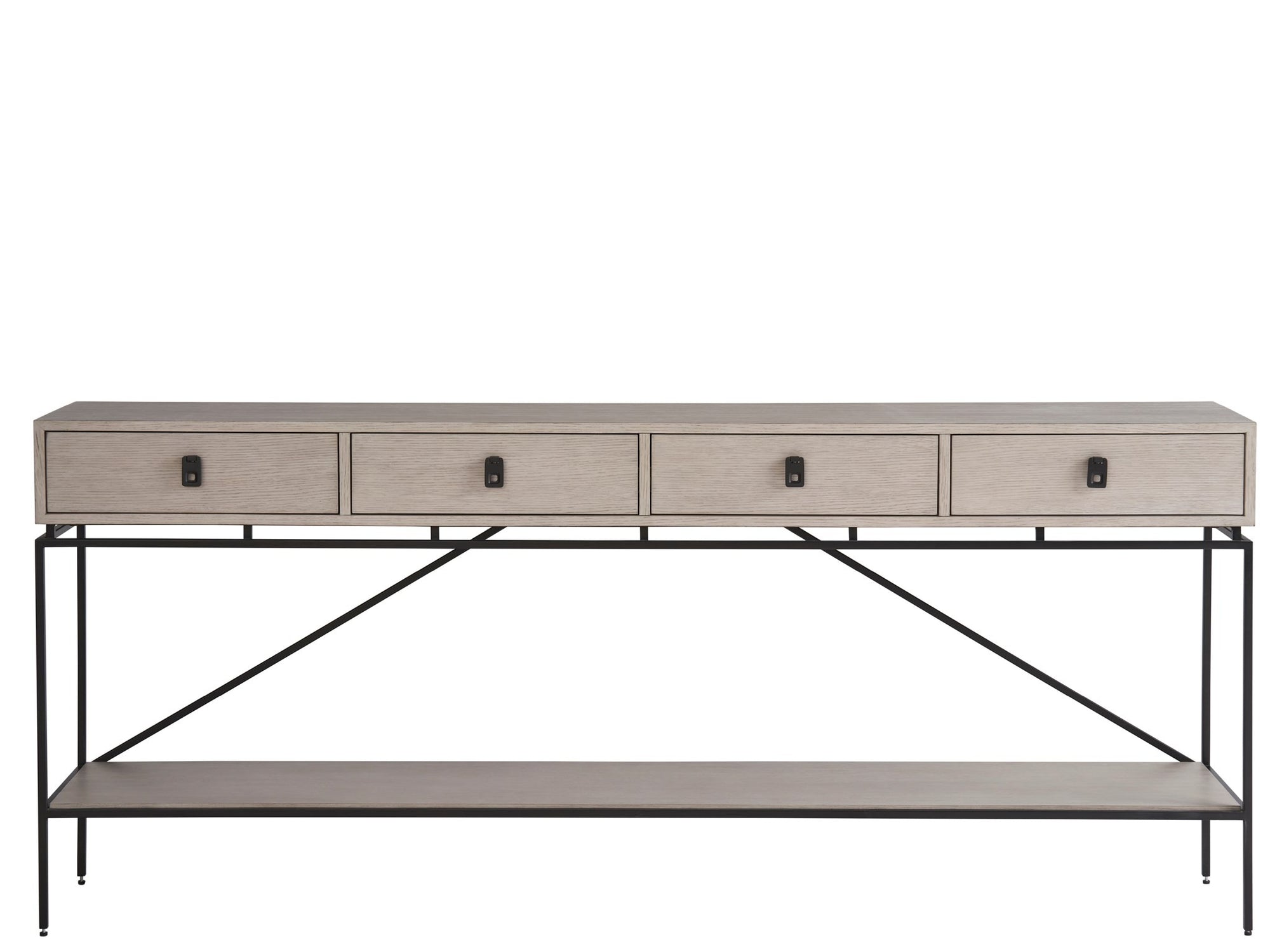 Fog &amp; Oak Long Console 80&quot;