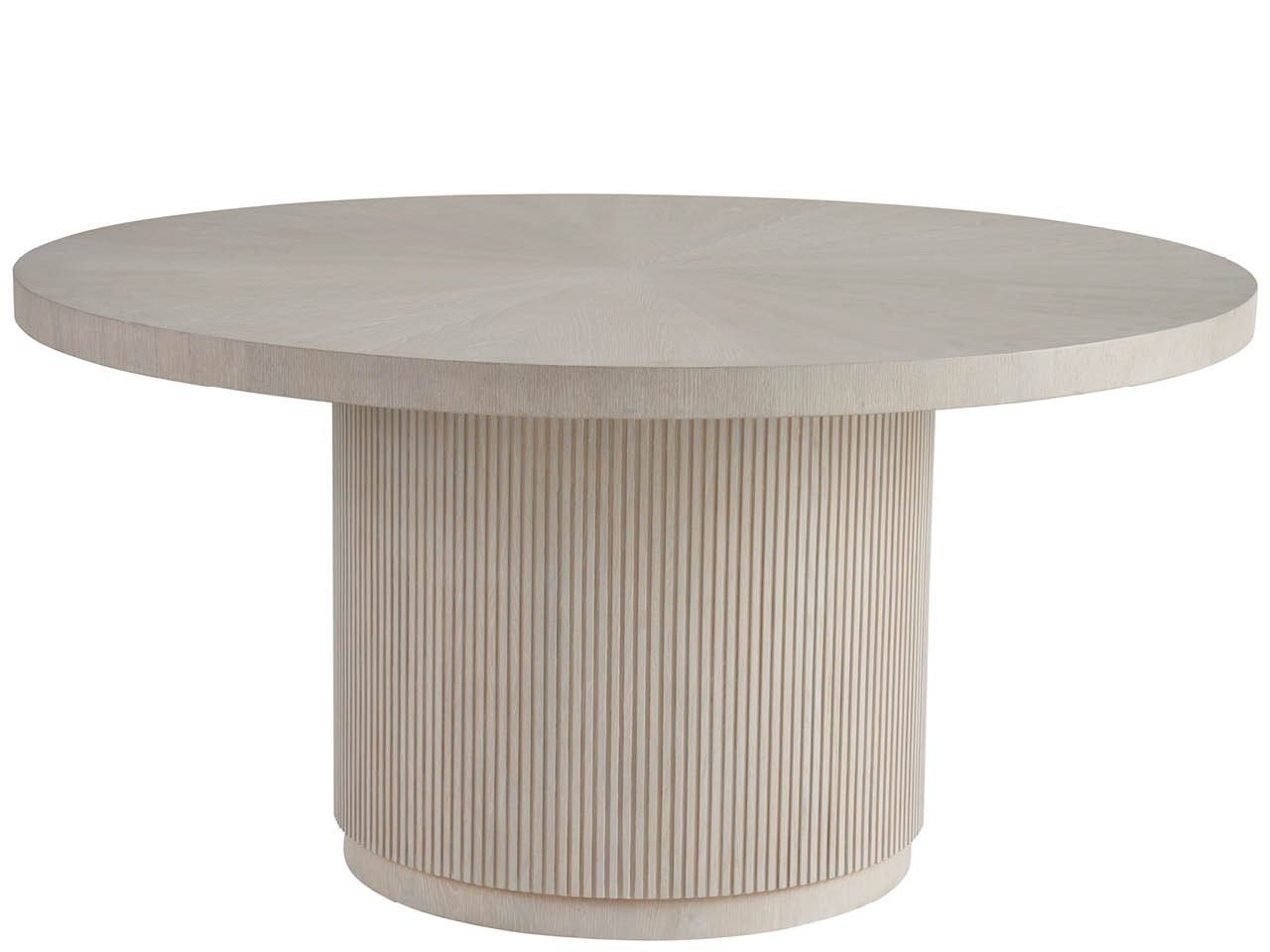 Carmen white oak 60 inch round dining table