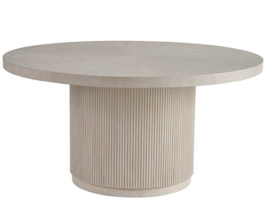 Carmen white oak 60 inch round dining table — view 2