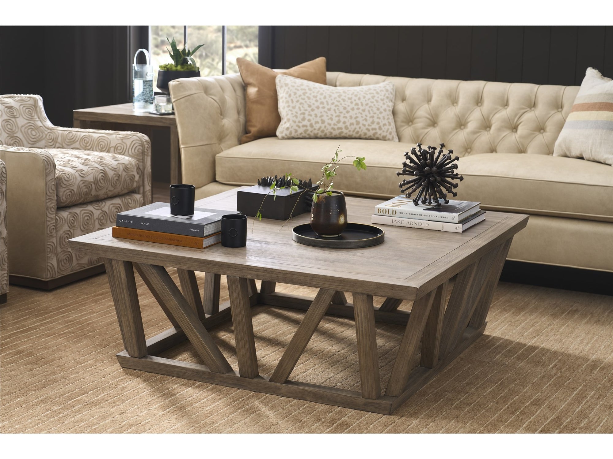 Dwell Latte Coffee Tbl 46&quot; Square