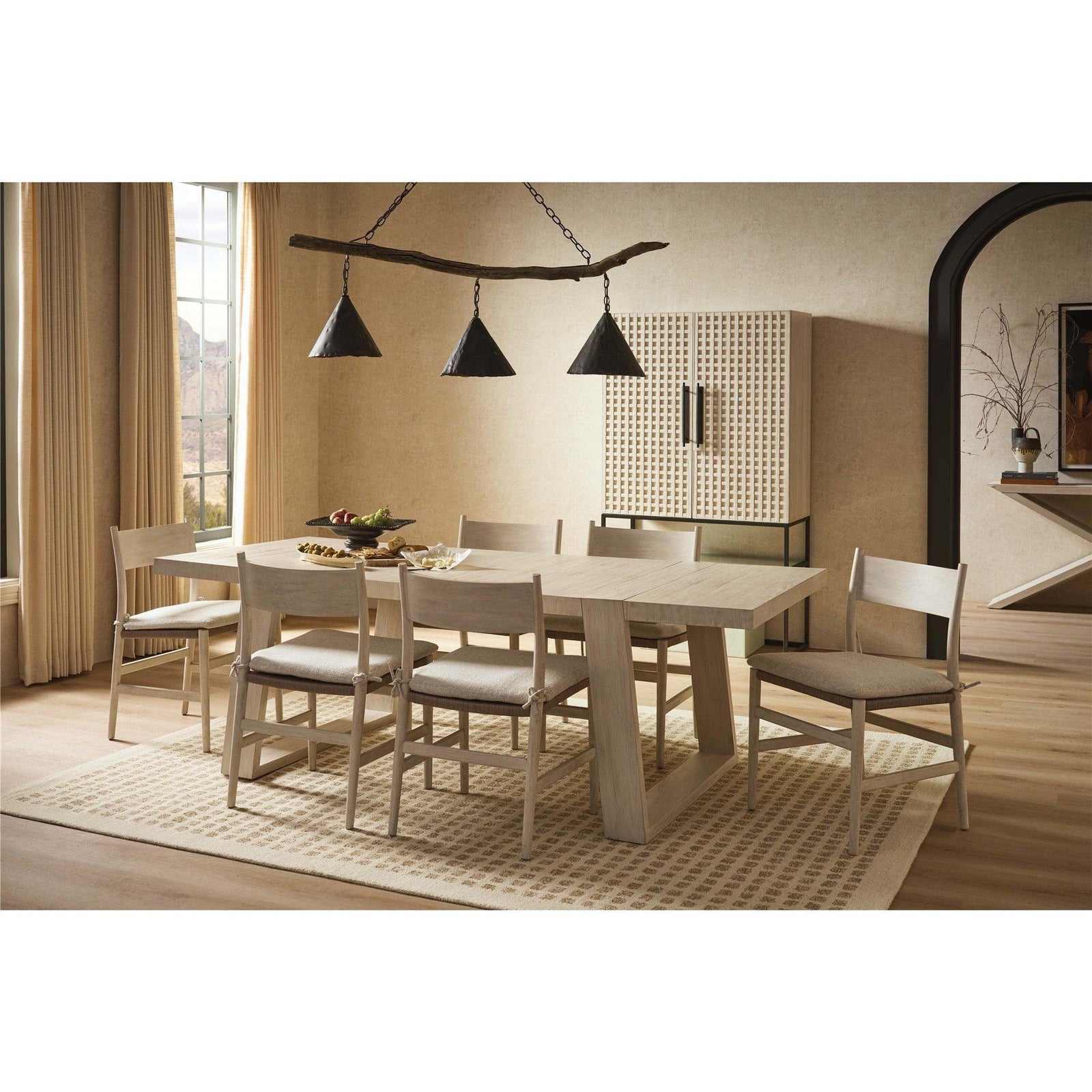 Dwell Glacier Dining Table Extendable 90"-126"
