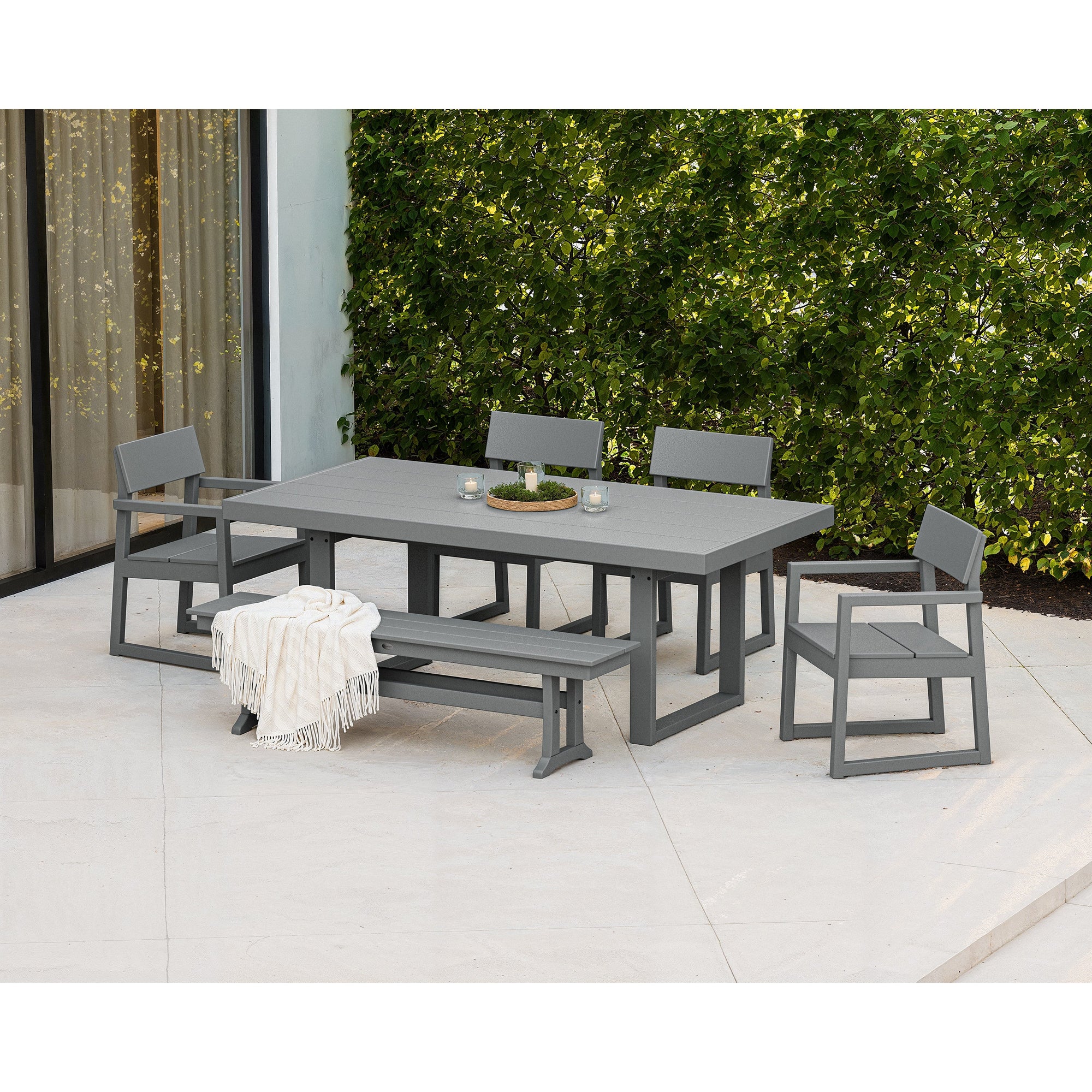 EDGE 6-Piece Dining Set with Bench