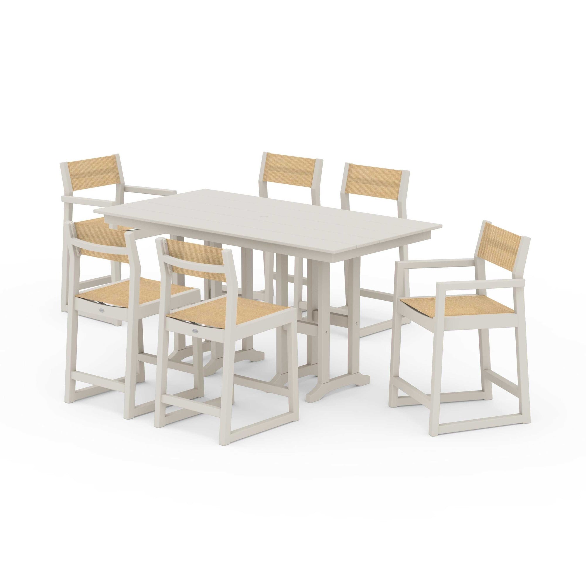 EDGE Sling 7-Piece Farmhouse Counter Set