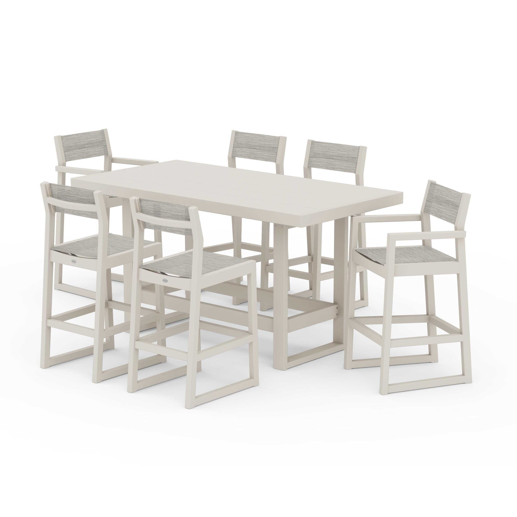 EDGE Sling 7-Piece Bar Table Set