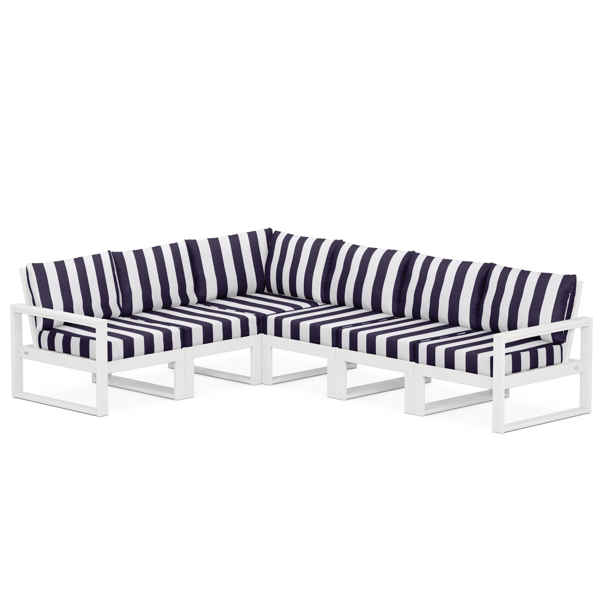 Polywood EDGE 6-Piece Modular Deep Seating Set