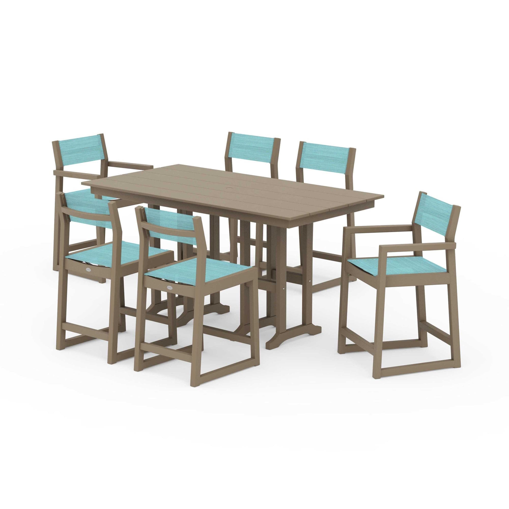 EDGE Sling 7-Piece Farmhouse Counter Set