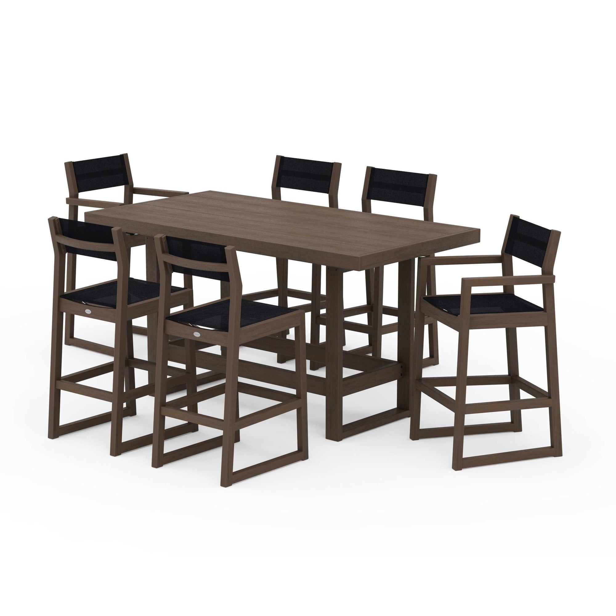EDGE Sling 7-Piece Bar Table Set