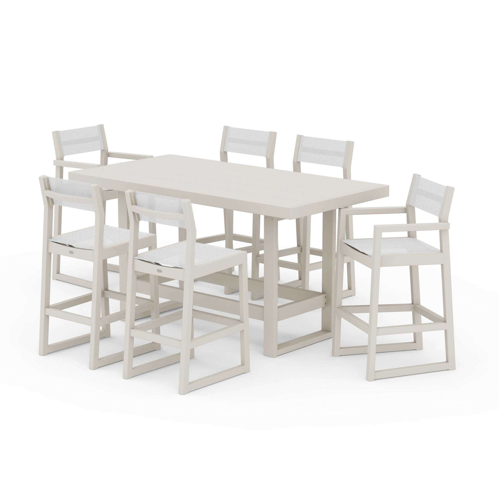 EDGE Sling 7-Piece Bar Table Set