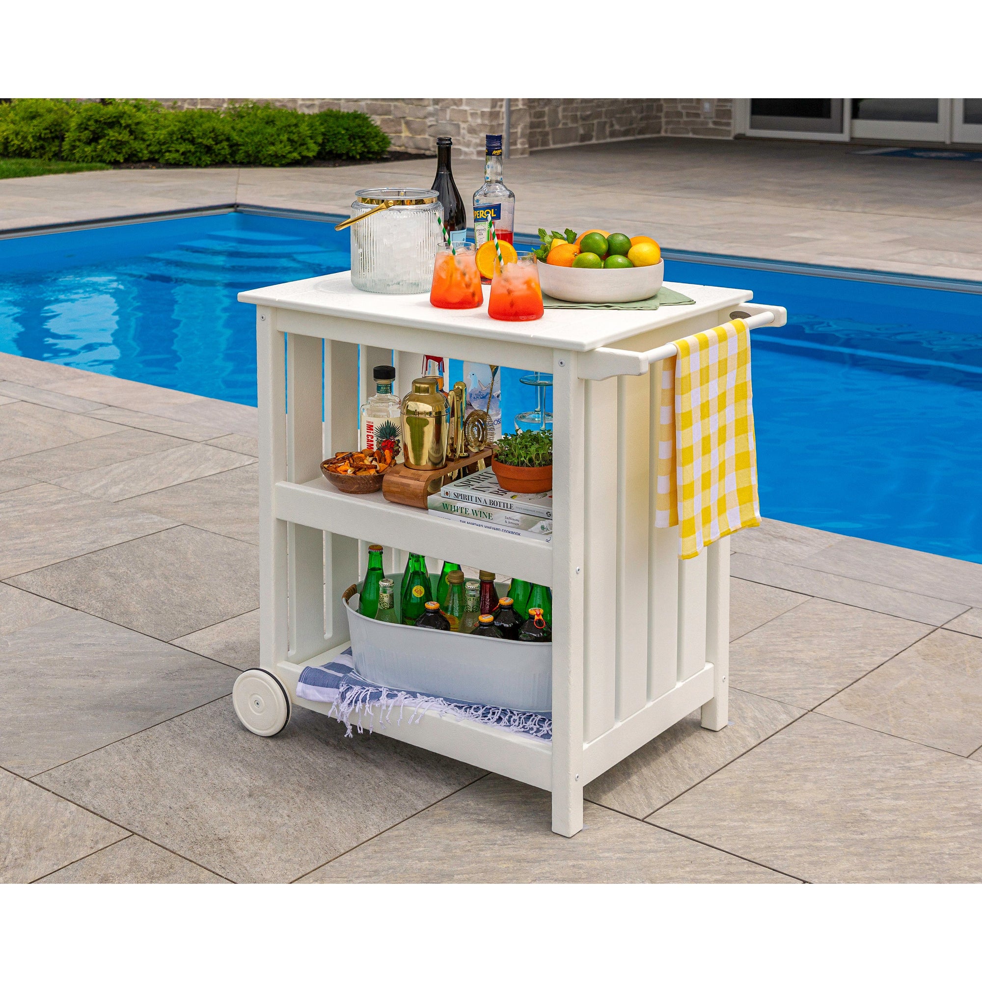 Polywood Vineyard Bar Cart