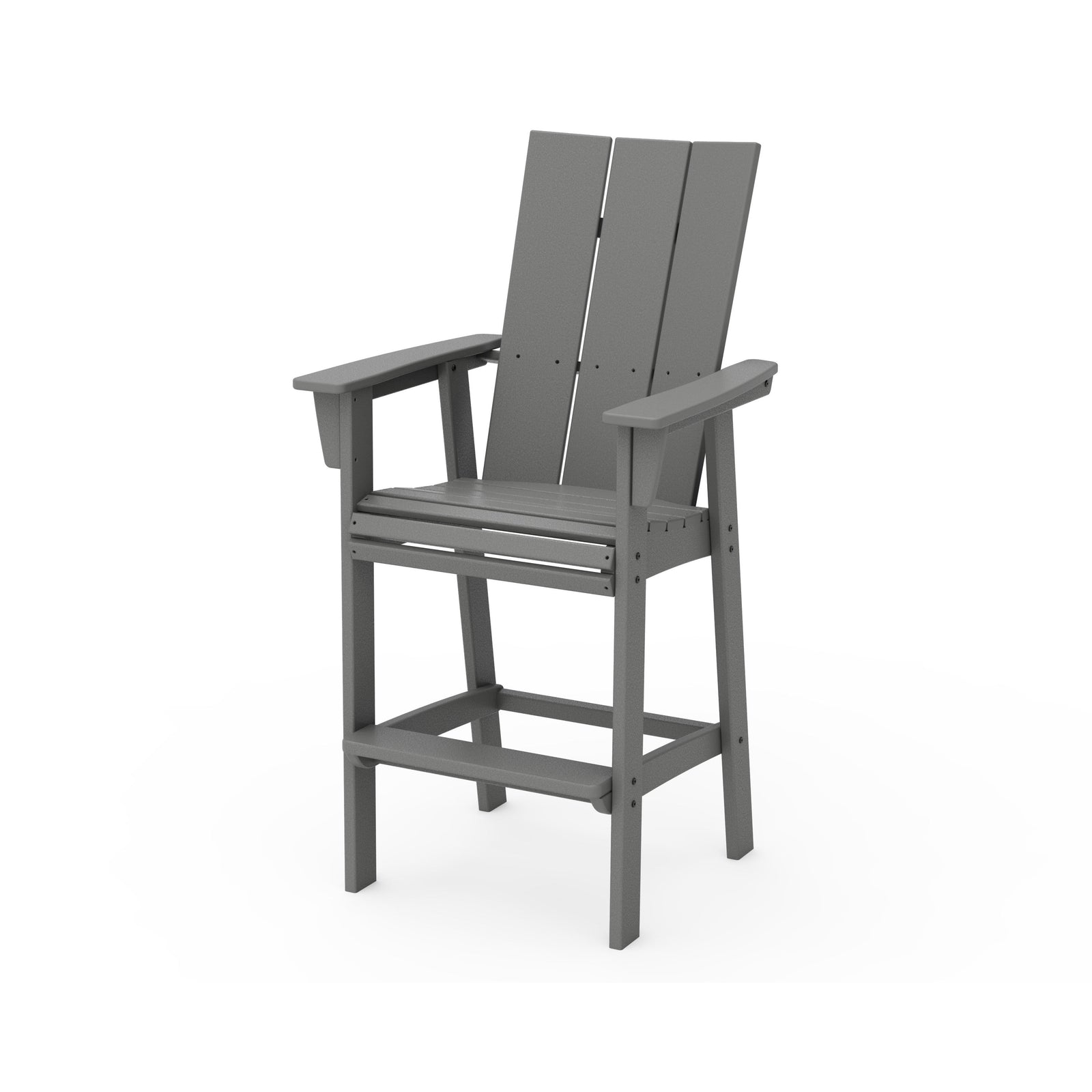Polywood Modern Curveback Adirondack Bar Chair