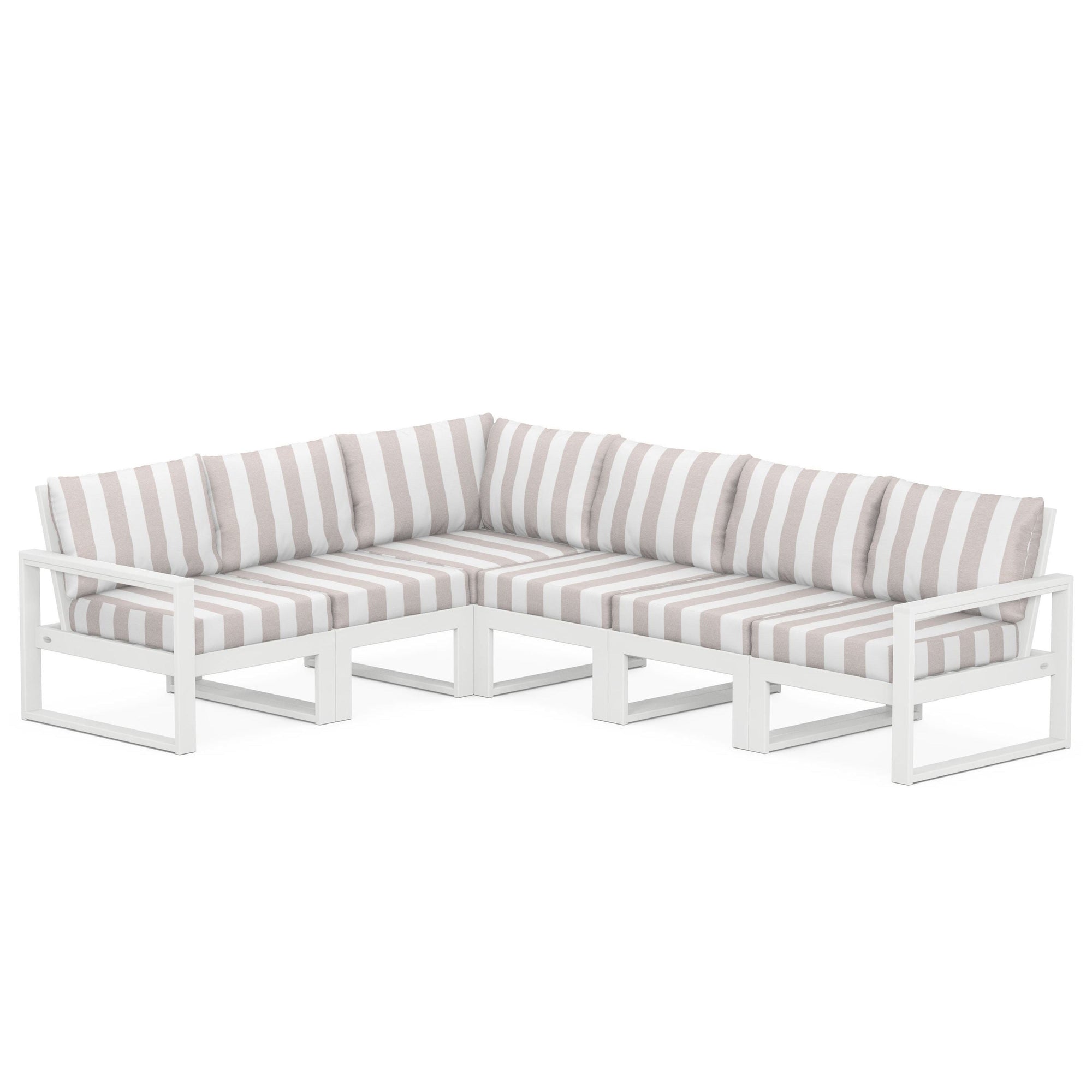 Polywood EDGE 6-Piece Modular Deep Seating Set