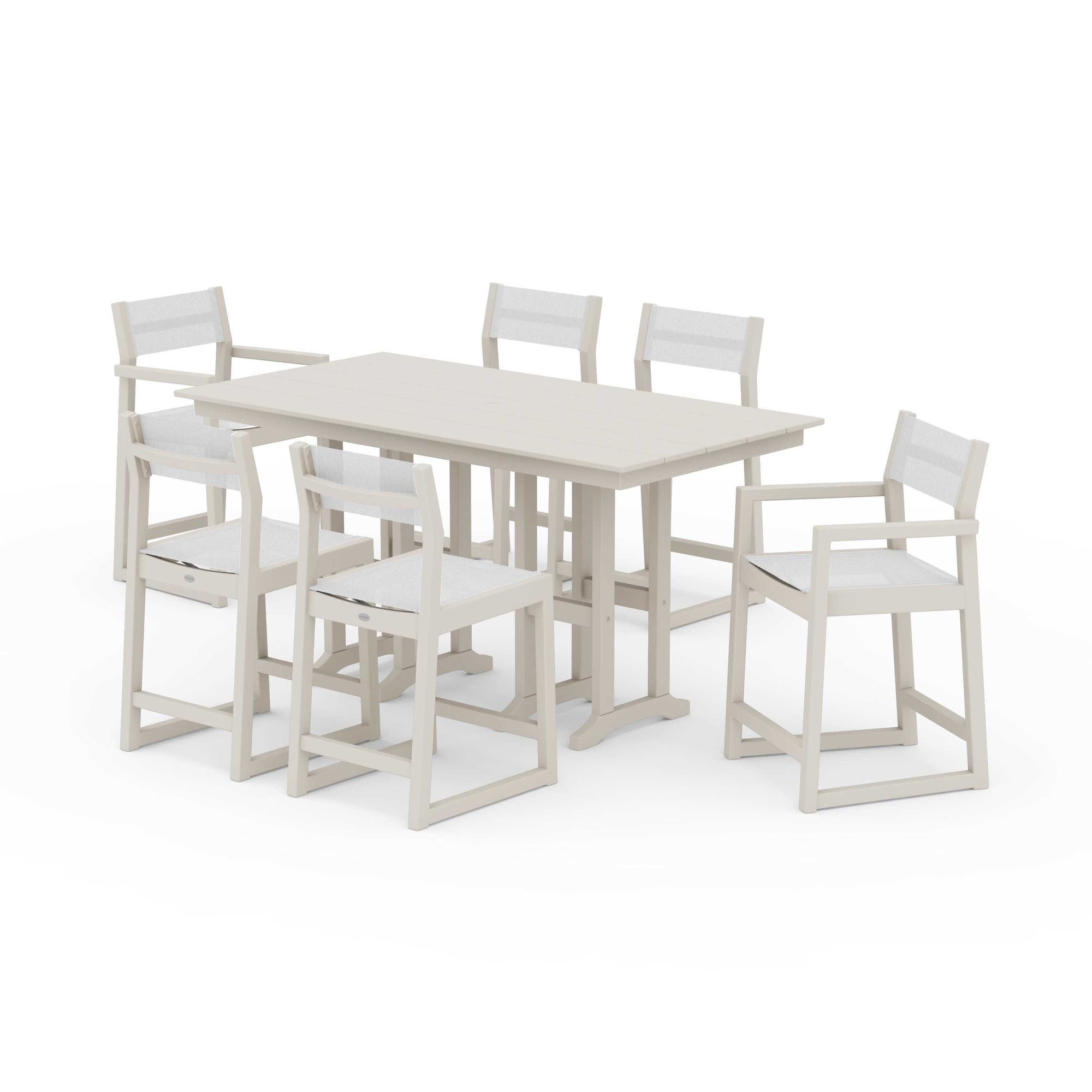 EDGE Sling 7-Piece Farmhouse Counter Set