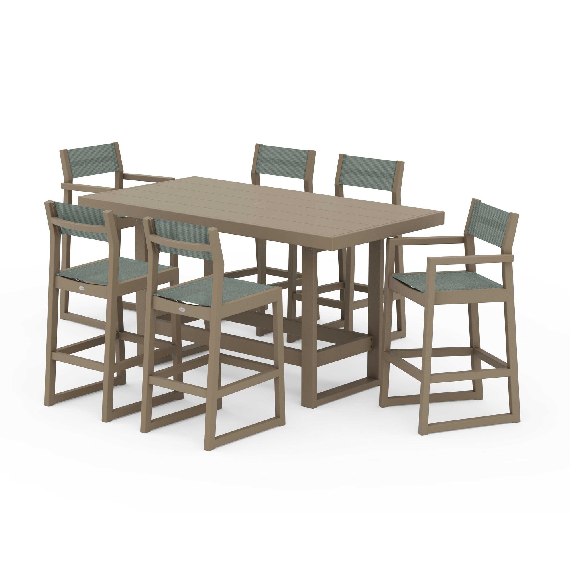 EDGE Sling 7-Piece Bar Table Set