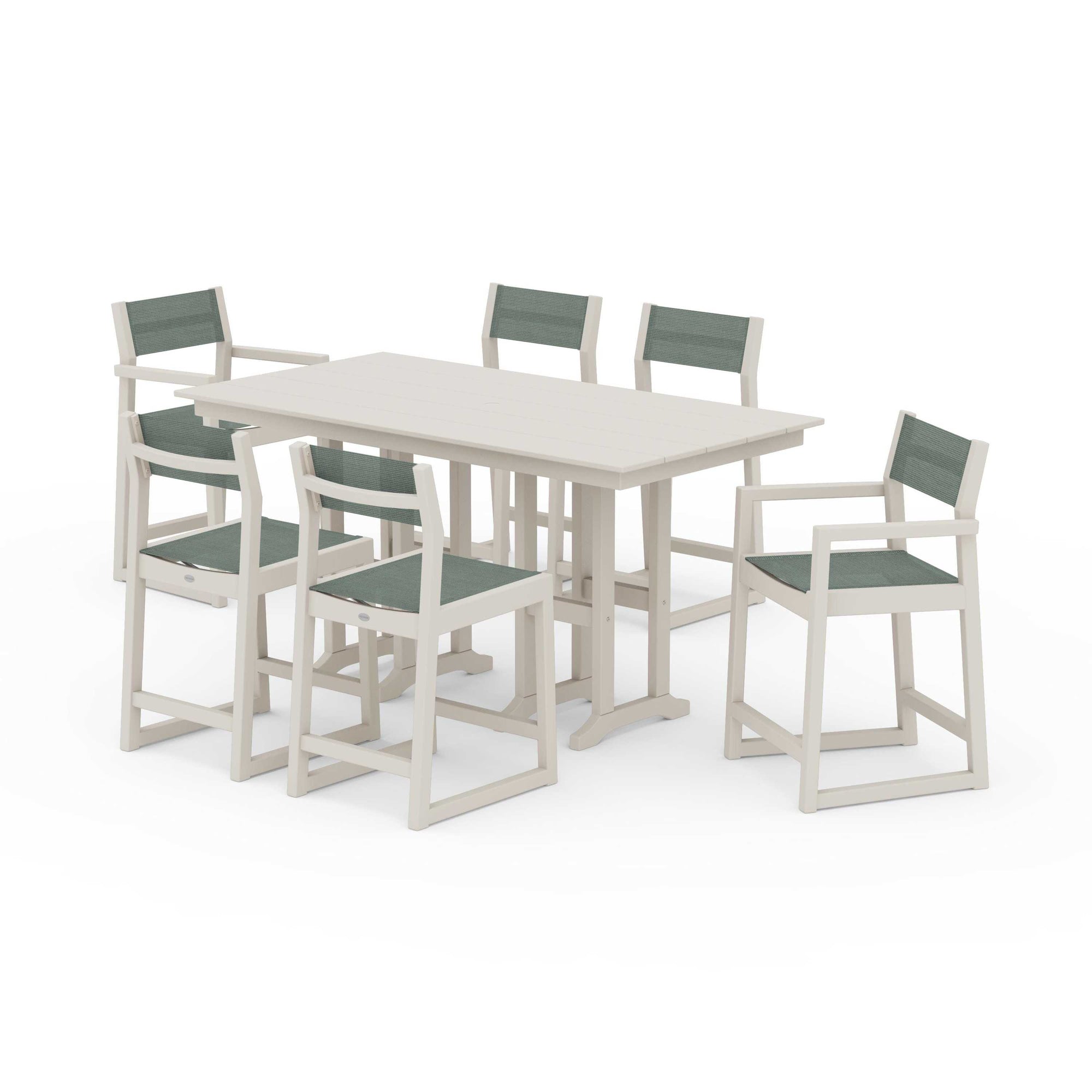 EDGE Sling 7-Piece Farmhouse Counter Set