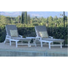 Polywood Nautical Pool Chaise with Arms &amp; Wheels