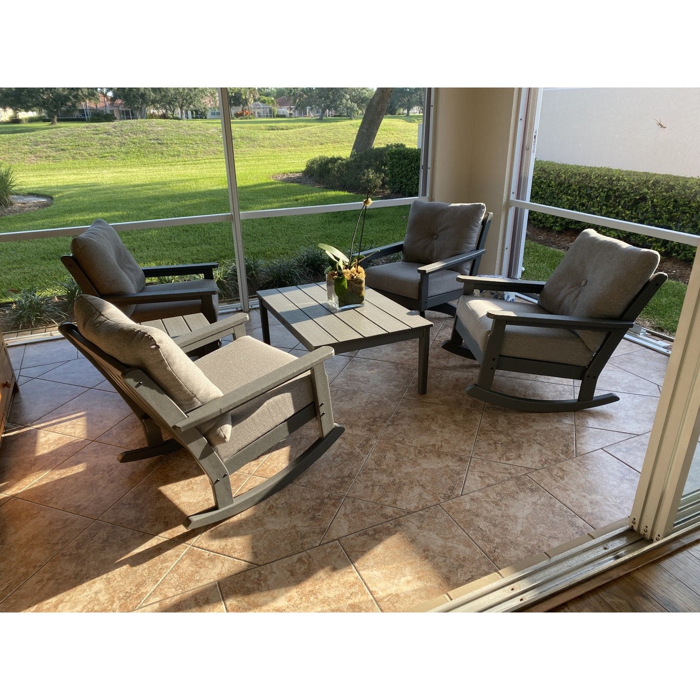 Polywood Outdoor Newport 28 x 42&quot; Coffee Table