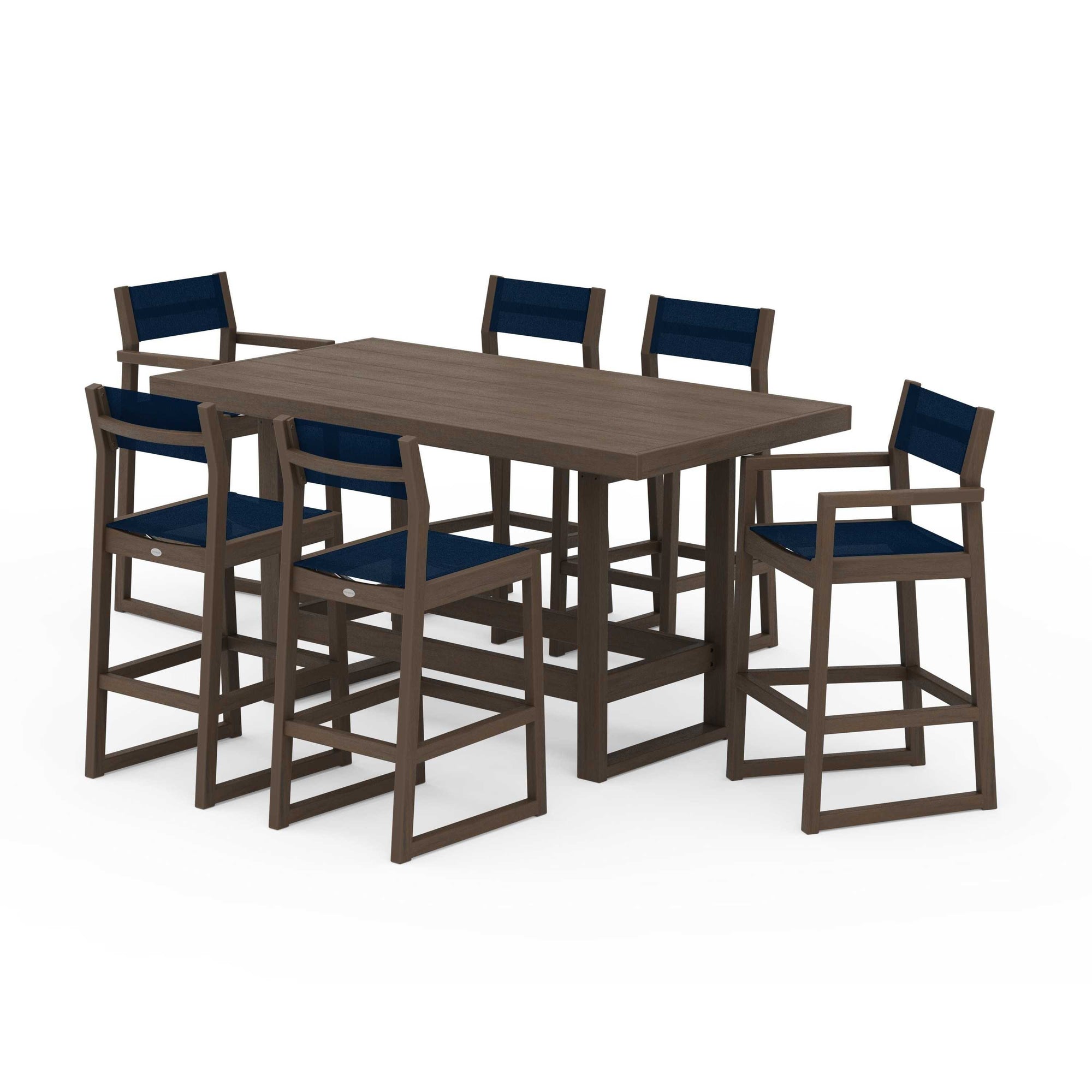 EDGE Sling 7-Piece Bar Table Set