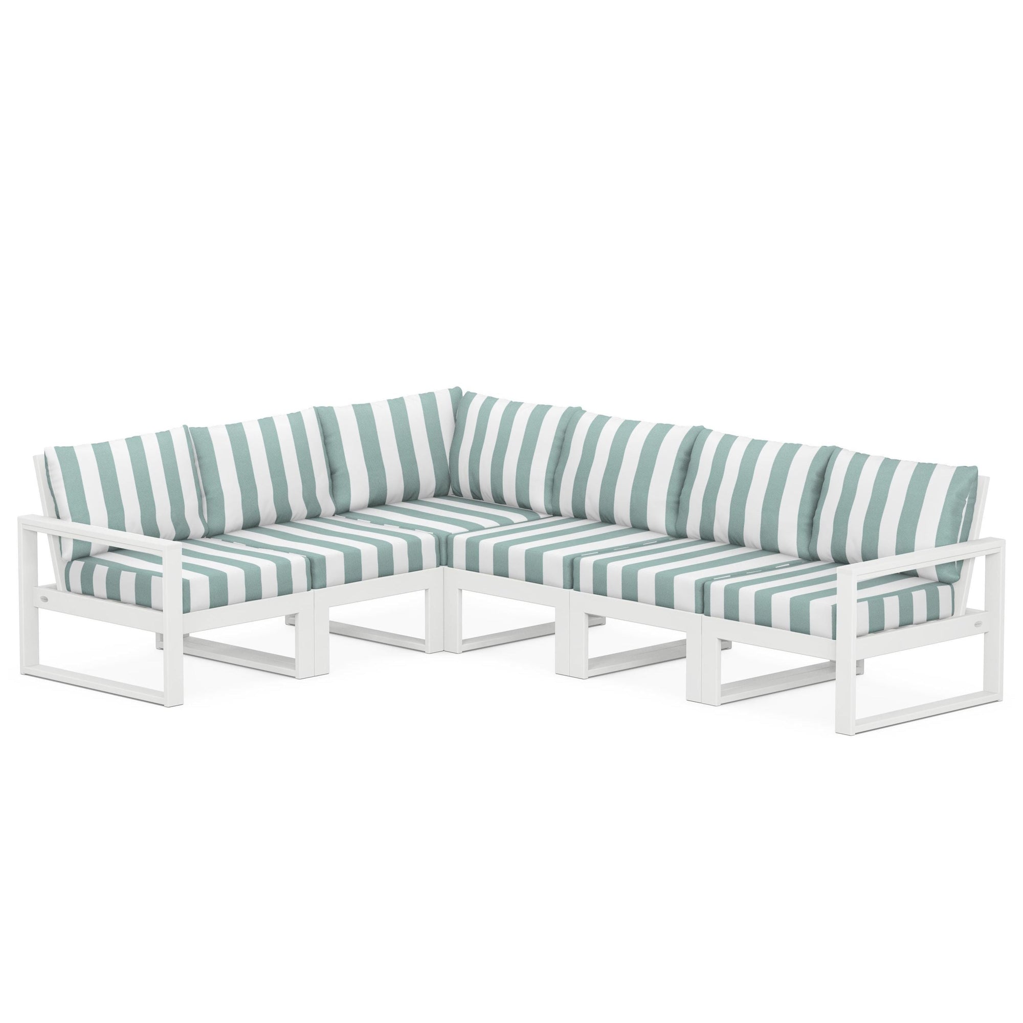 Polywood EDGE 6-Piece Modular Deep Seating Set