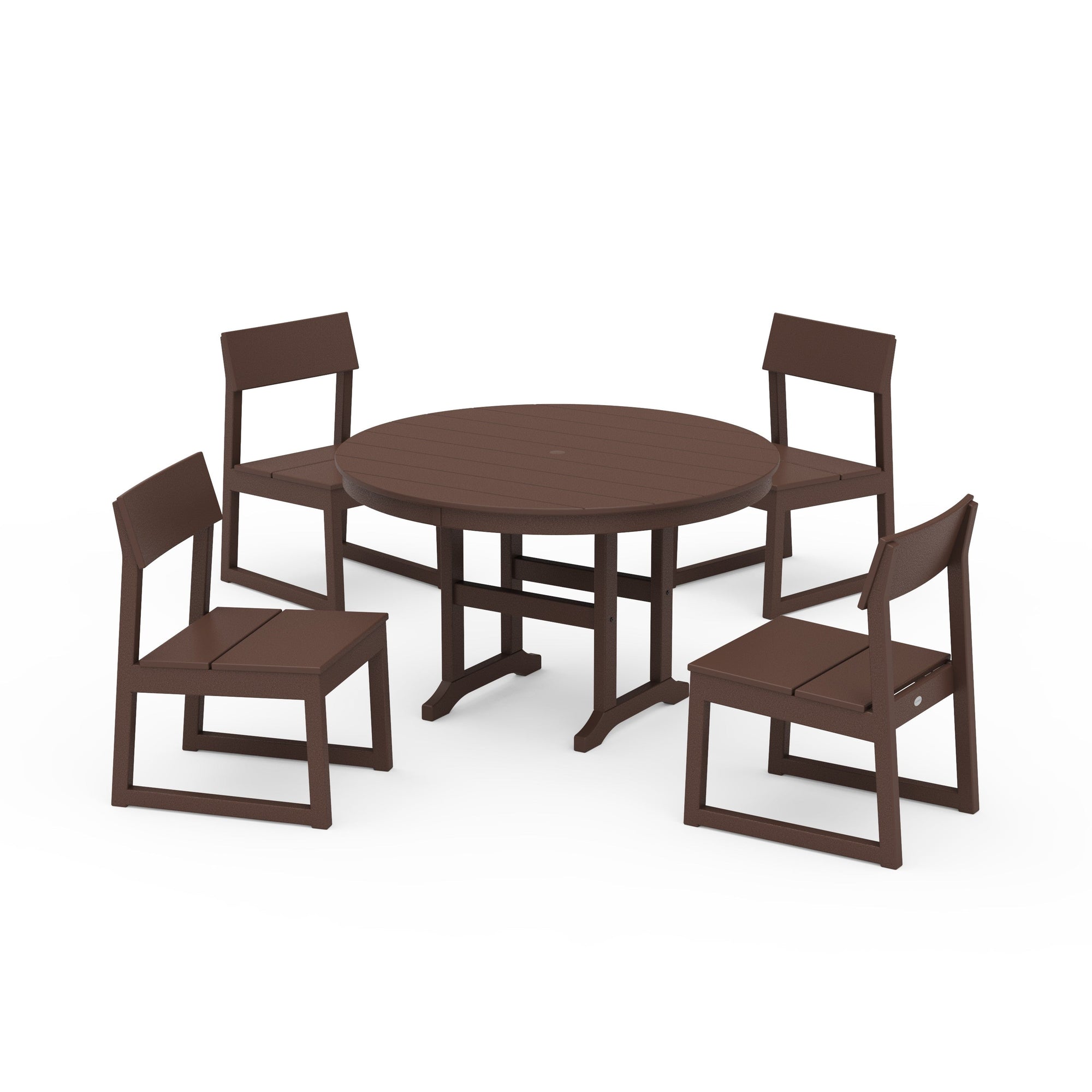 EDGE Side Chair 5-Piece Round Farmhouse Dining Set