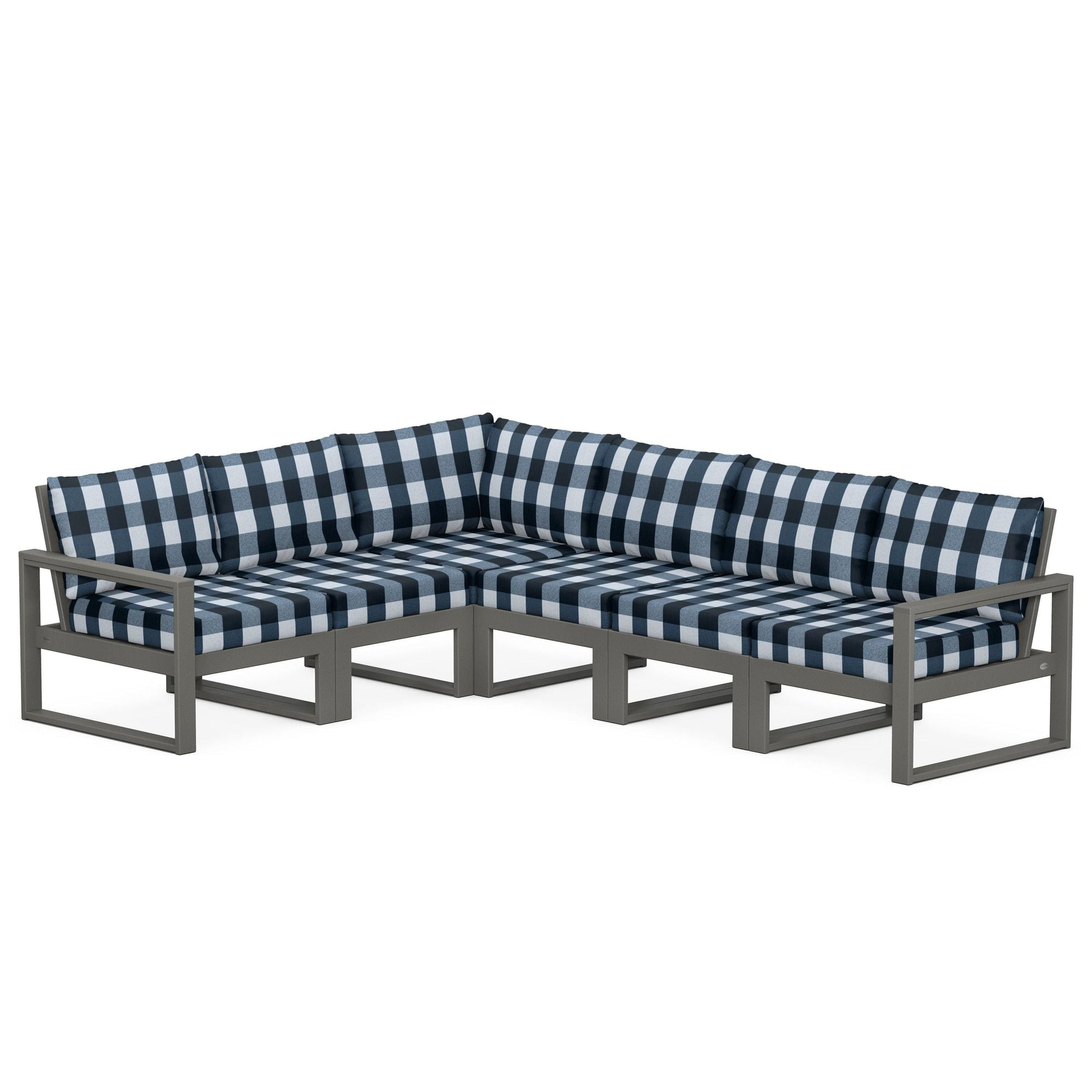 Polywood EDGE 6-Piece Modular Deep Seating Set