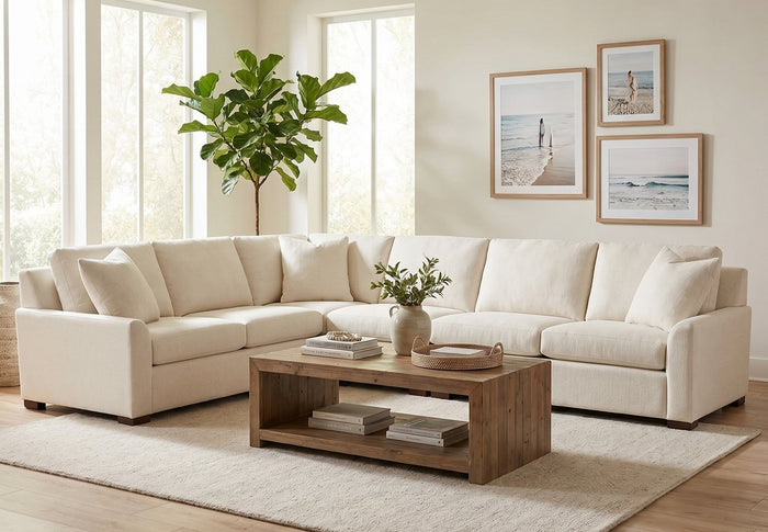 Anna Ivory 4-Pc Sectional