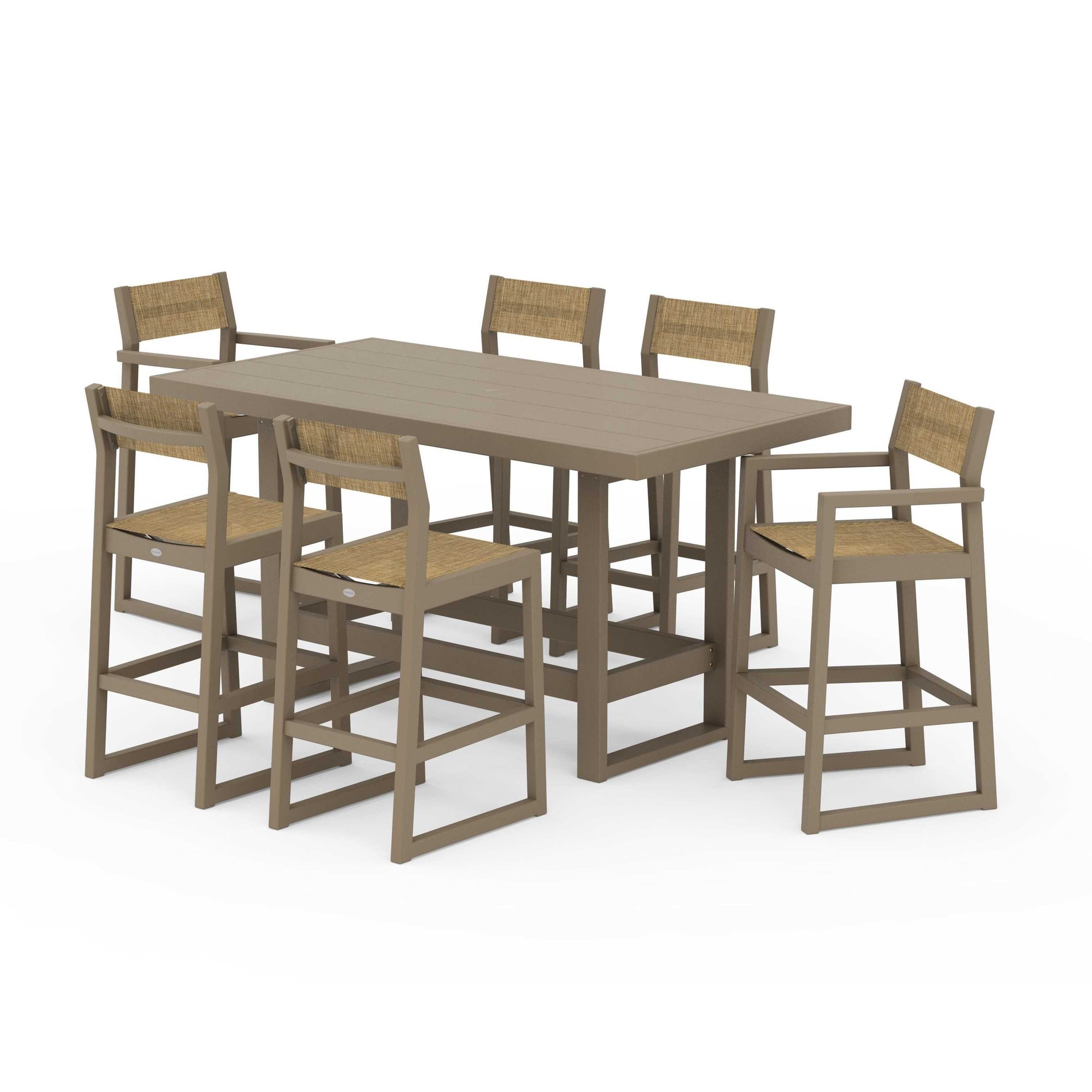 EDGE Sling 7-Piece Bar Table Set