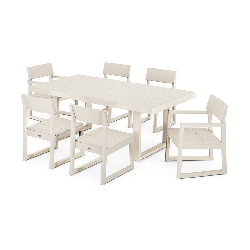 Polywood EDGE 7-Piece Dining Set - Sand