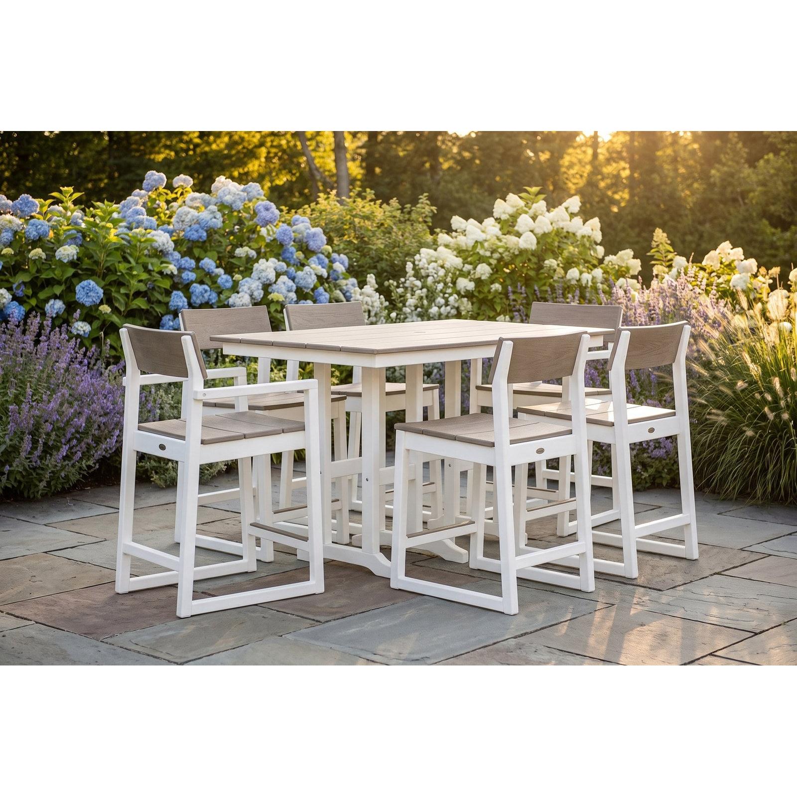 Polywood EDGE Two-Tone 78" Counter Table