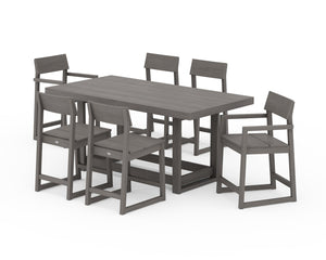 Polywood EDGE 7-Piece Counter Table Set - Select Two-Tone Finishes — view 7