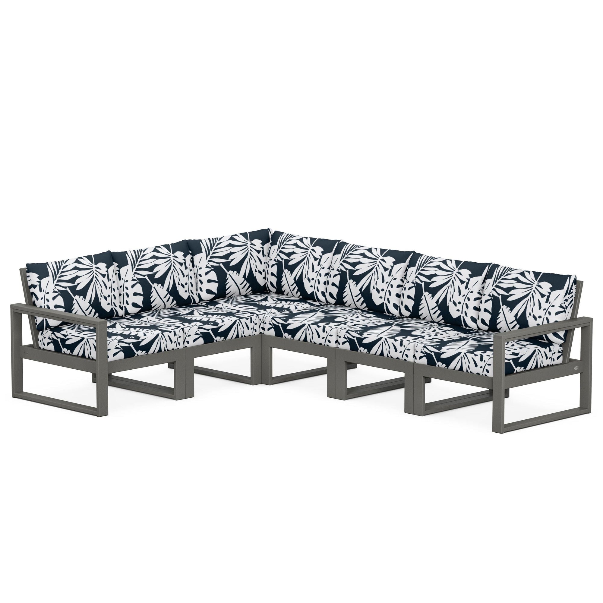 Polywood EDGE 6-Piece Modular Deep Seating Set