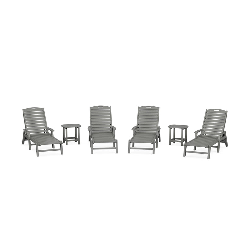 Nautical Chaise 6-Piece Set with Arms