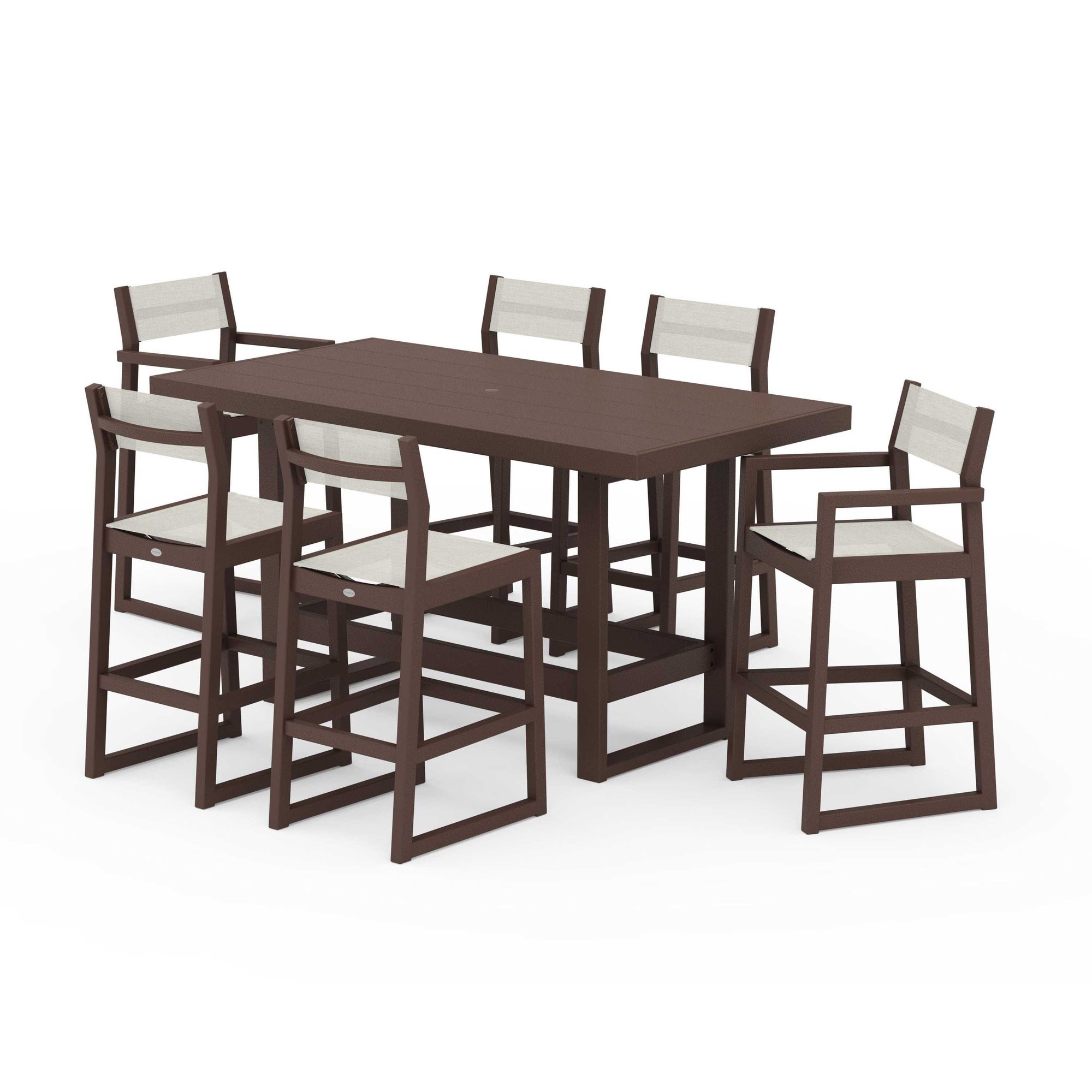 EDGE Sling 7-Piece Bar Table Set