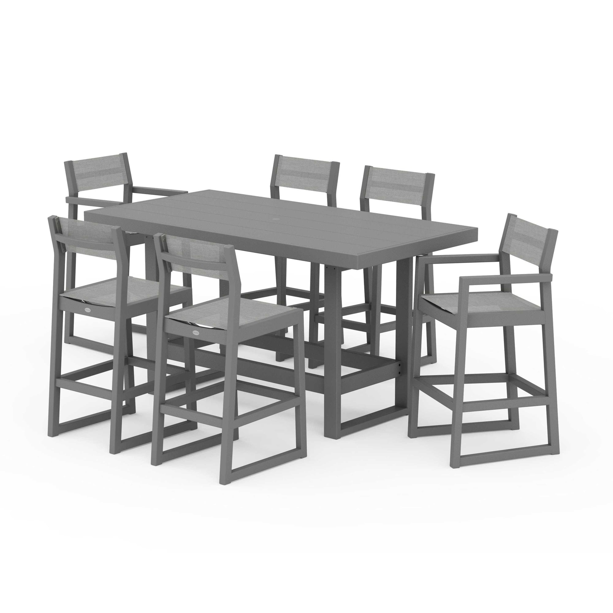 EDGE Sling 7-Piece Bar Table Set