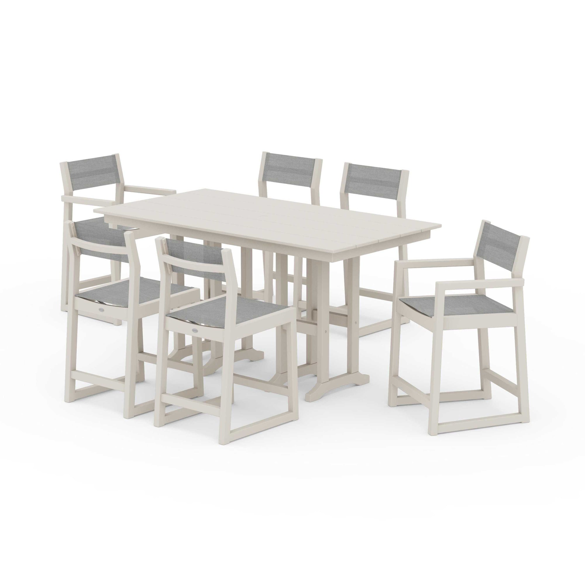 EDGE Sling 7-Piece Farmhouse Counter Set