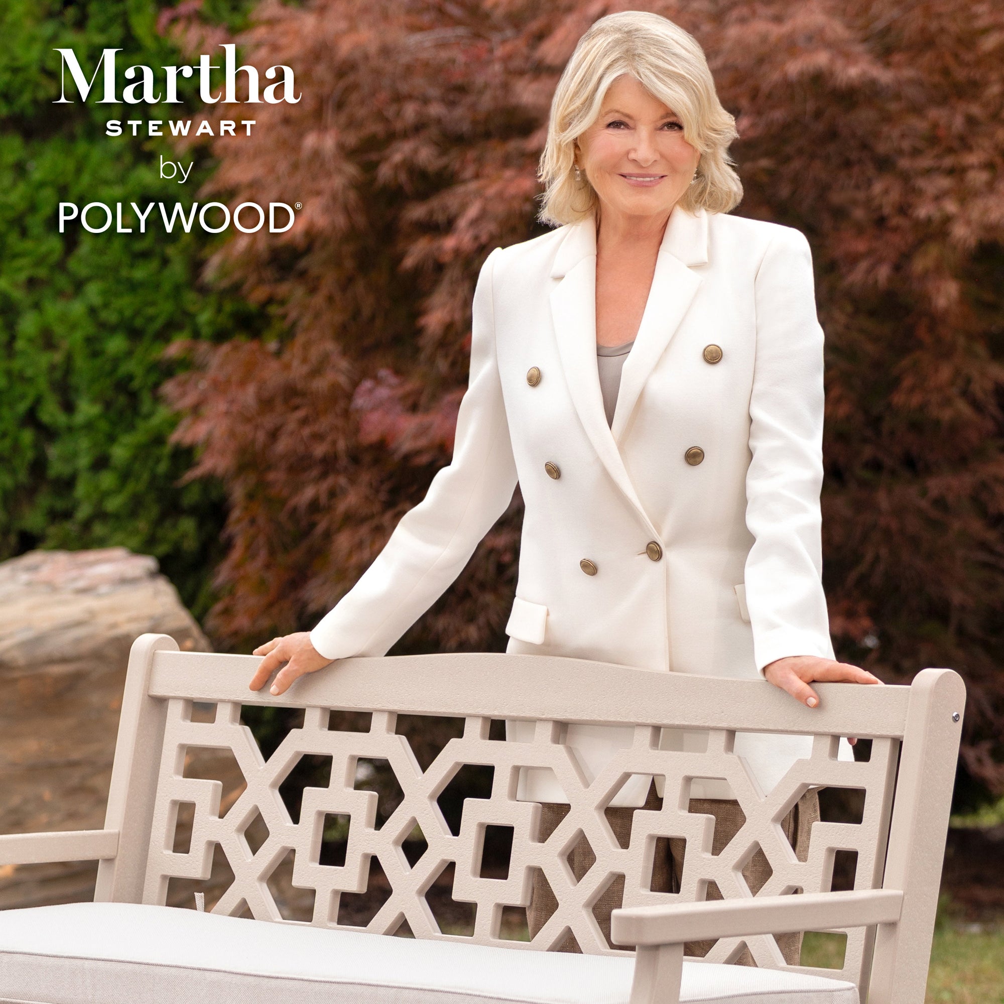 Polywood Chinoiserie 60" Garden Bench